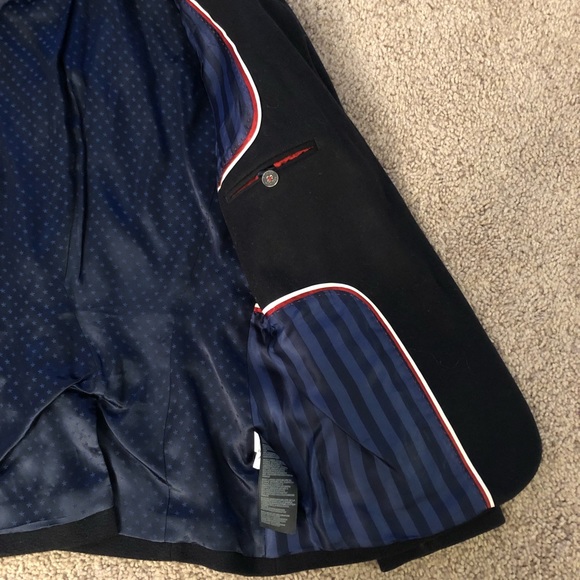 Tommy Hilfiger Italian Wool Black Blazer - Picture 2 of 6